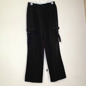 Junior's Medium Blenca Black Wide Leg Dress Pants